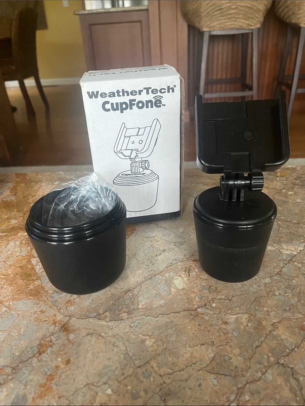 WeatherTech CupFone Black Car Cup Holder Phone Mount